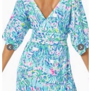 Lilly Pulitzer Ibiza Cabana Parigi Romper- Large